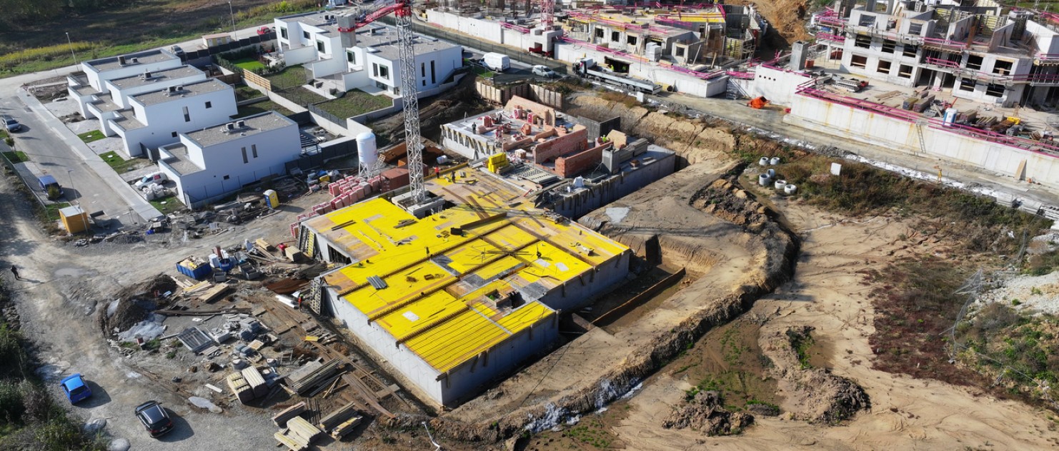 Bytové domy Jižní Stráně ve výstavbě